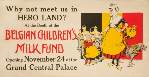 Treffen Sie uns im Hero Land Poster